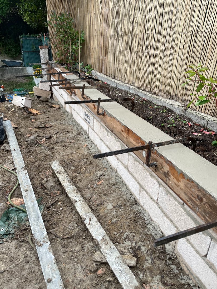 Construction muret maçonné