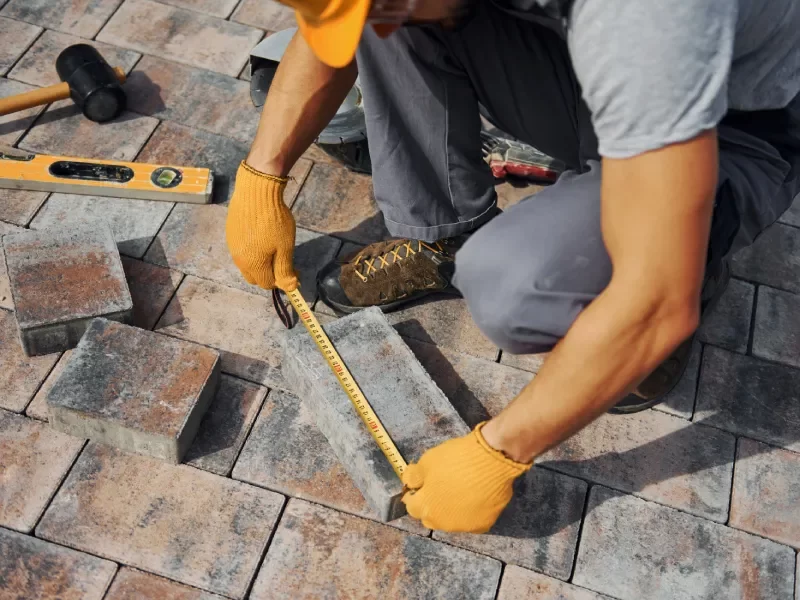 Allée pavée élégante