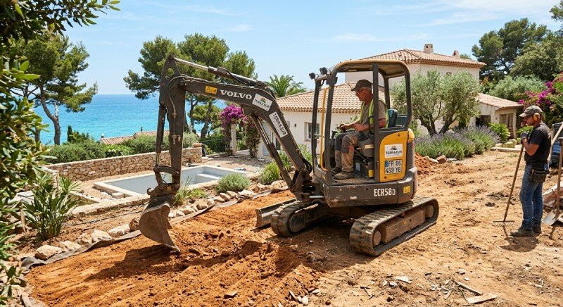 Travaux de terrassement et nivellement de terrain &agrave; La Colle-sur-Loup